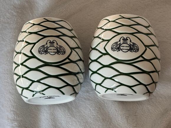 Patron Other - VTG Patrón Tequila Ceramic Agave Piña Tiki Mugs (Set of 2)